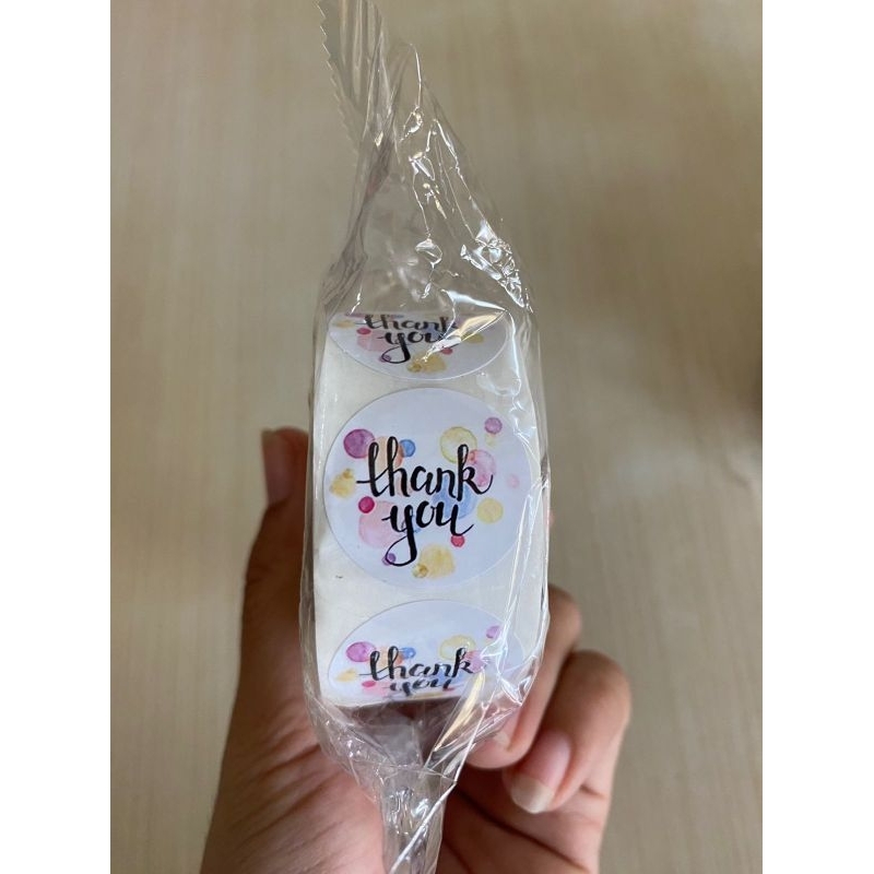 

Sticker Thankyou Roll isi 500pcs / Sticker tempel terimakasih