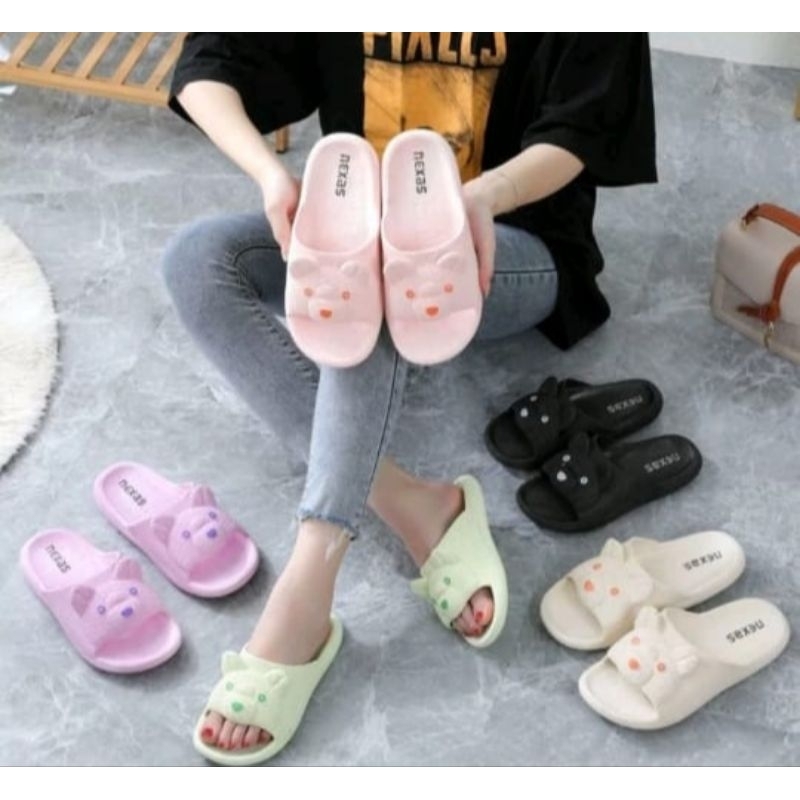 Sandal nexas sandal anak perempuan karakter beruang