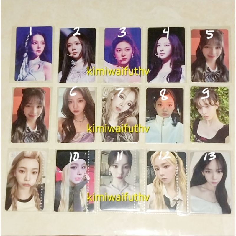 READY STOCK AESPA PHOTOCARD PC KARINA GISELLE WINTER NINGNING POB BENEFIT MY WORLD US USA EXCLUSIVE 