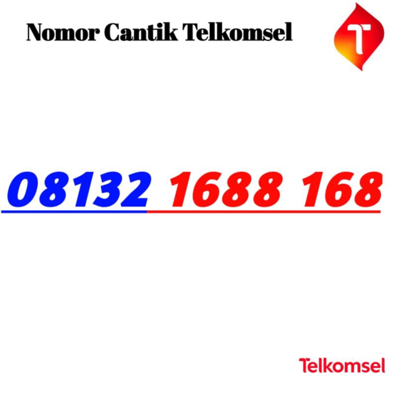 Nomor Cantik Simpati Kartu Perdana No Cantik Telkomsel Simpati 1688 168