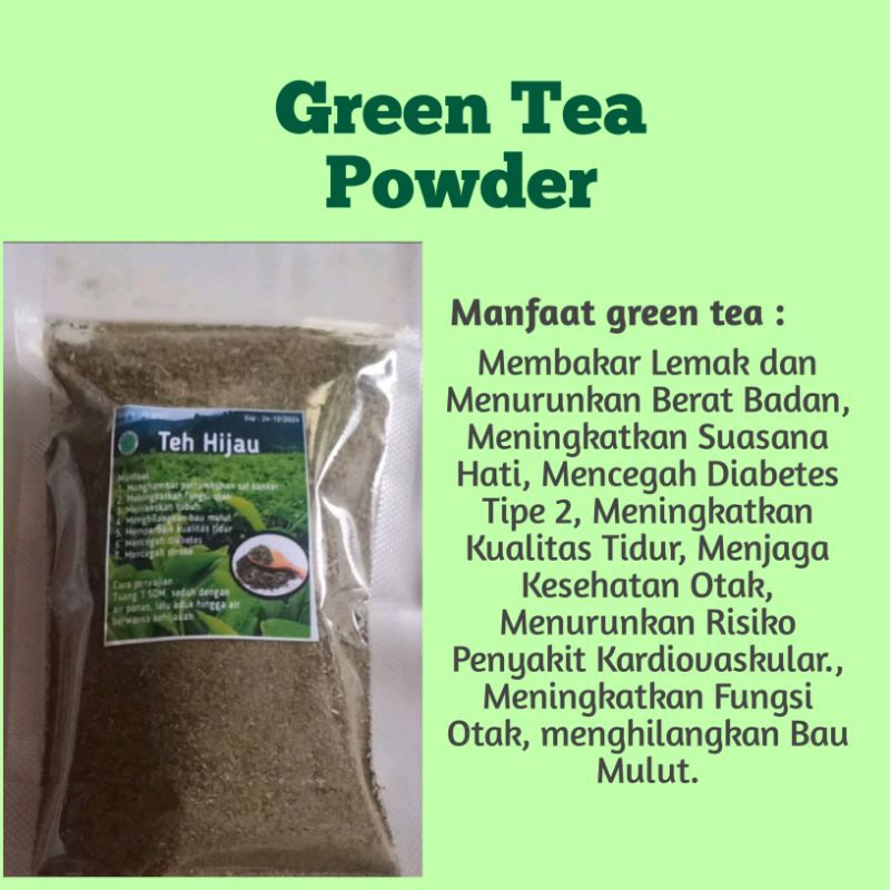 

Green Tea Powder || Teh Hijau Bubuk 200 gram