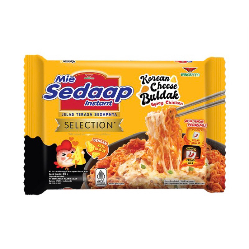 

Mie Sedaap Mi Instan Korean Cheese Buldak 86gr