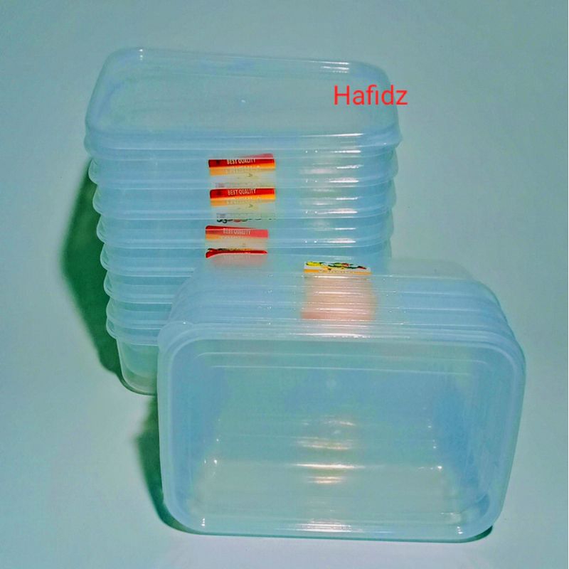 12pcs/6pcs Kotak Makanan Trisula 700ml/Toples Segi Plastik