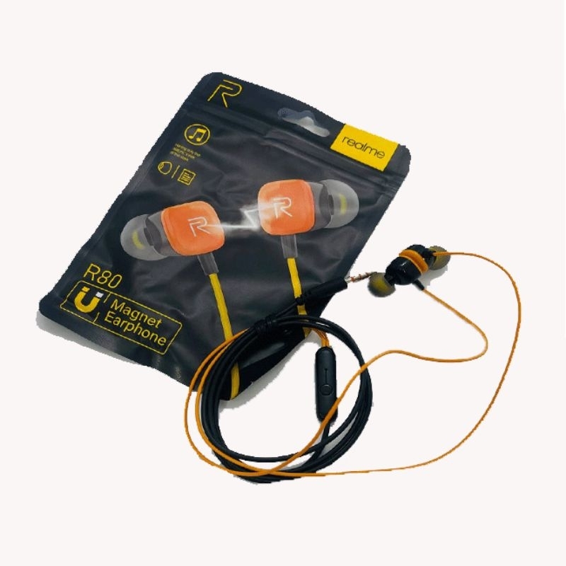 djaya HANDSFREE HEADSET HF REALME R80 + MIC SUARA BAGUSS
