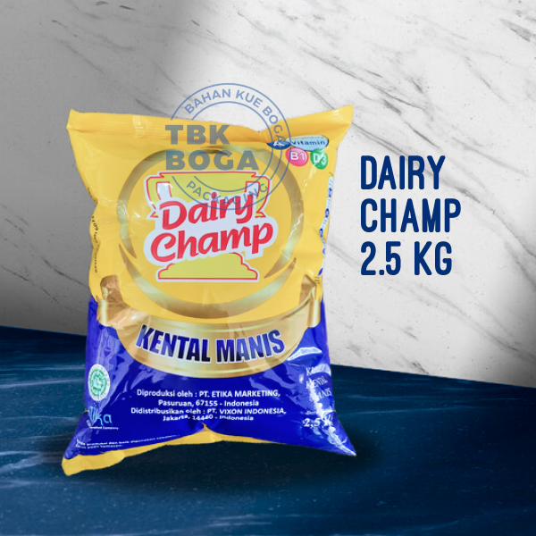 

Dairy Champ ( 2.5 / 2,5 Kg ) Krimer SKM Kental Manis Susu Nabati