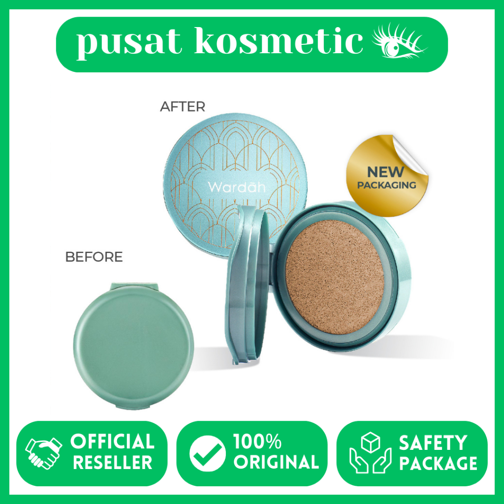Wardah Refill Exclusive Flawless Cover Cushion | Alas Bedak Foundation Natural