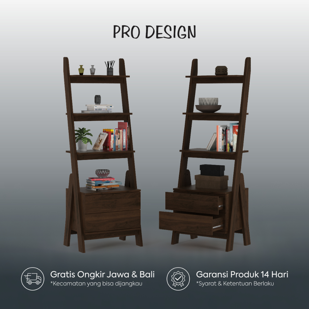Pro Design Lambda LDACB 65 Rak Buku / Rak Serbaguna / Rak Display / Lemari Pajangan