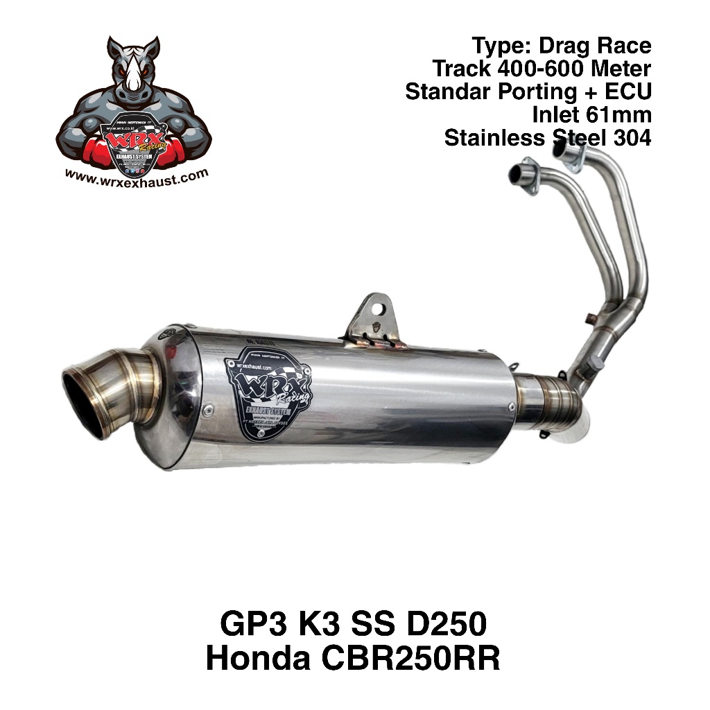 Knalpot WRX GP3 SS D250 CBR250RR