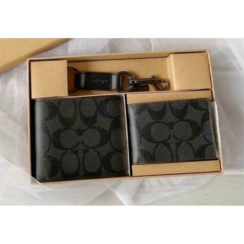 41365 Coach Authentic Original 3 in 1 Shadow Gift Box Black/Oxblood i