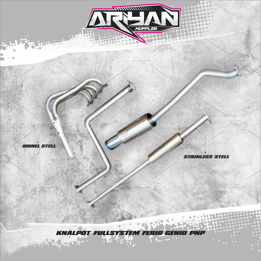 KNALPOT FULLSYSTEM FERIO GENIO MONEL PNP - GENIO