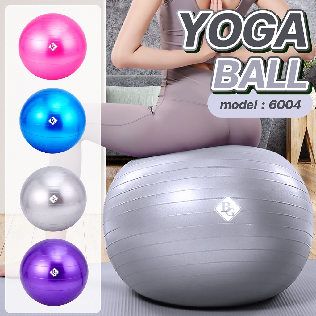 HTD SPORT YOGA GYM BALL BOLA YOGA ALAT OLAHRAGA BOLA FITNESS SILVER