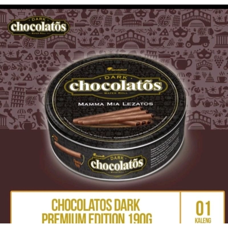 

Chocolatos Kaleng Dark Choco 190 gr