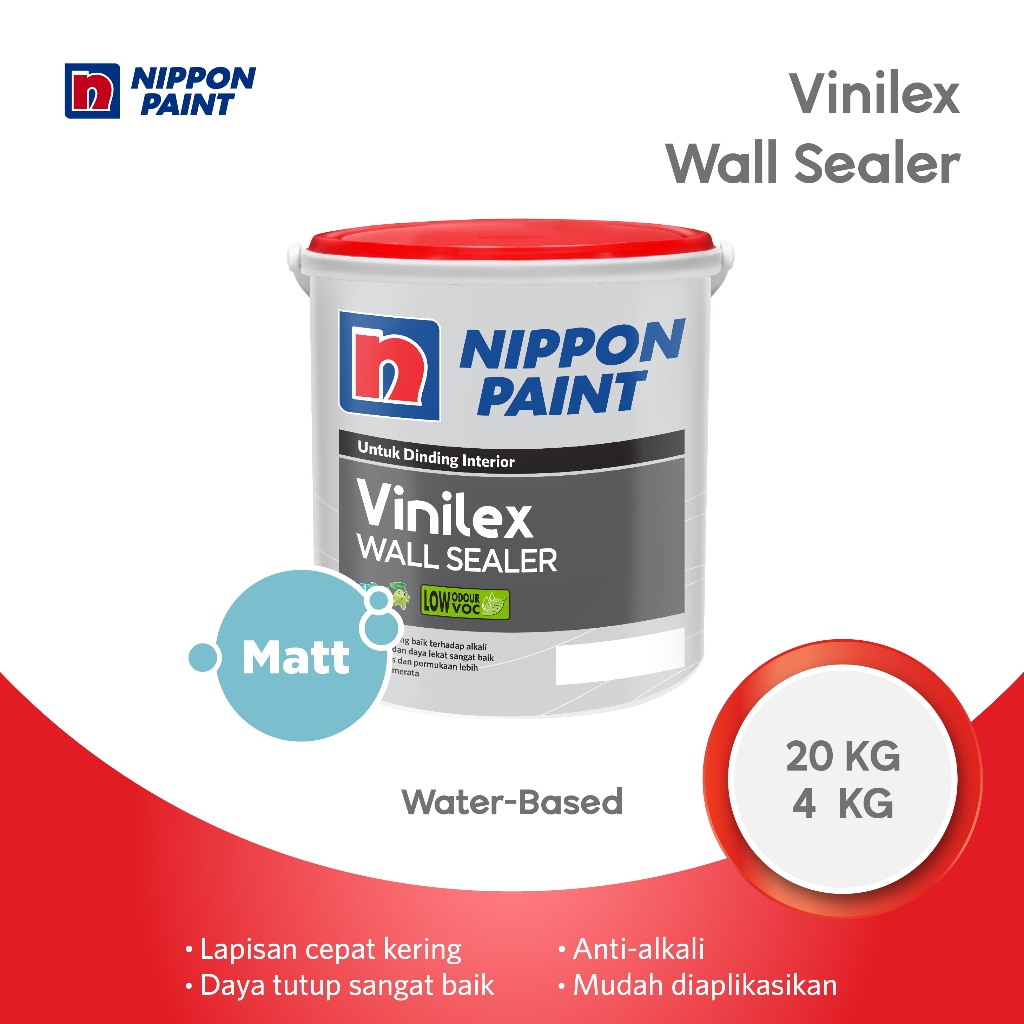 NIPPON VINILEX WALL SEALER -20KG-CAT DASAR INTERIOR