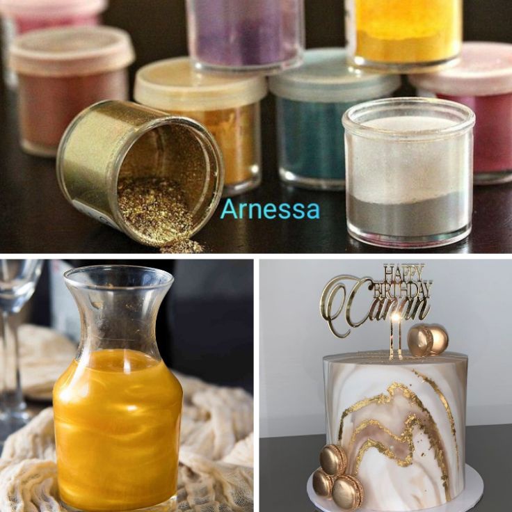 

PRODUK WTBPA PROMO Luster dust 6gr Lustre dust edible glitter halal edible gold serbuk emas hias paket dekorasi kue fondant sprinkle pure gold serbuk minuman galaxy pelarut Q8K