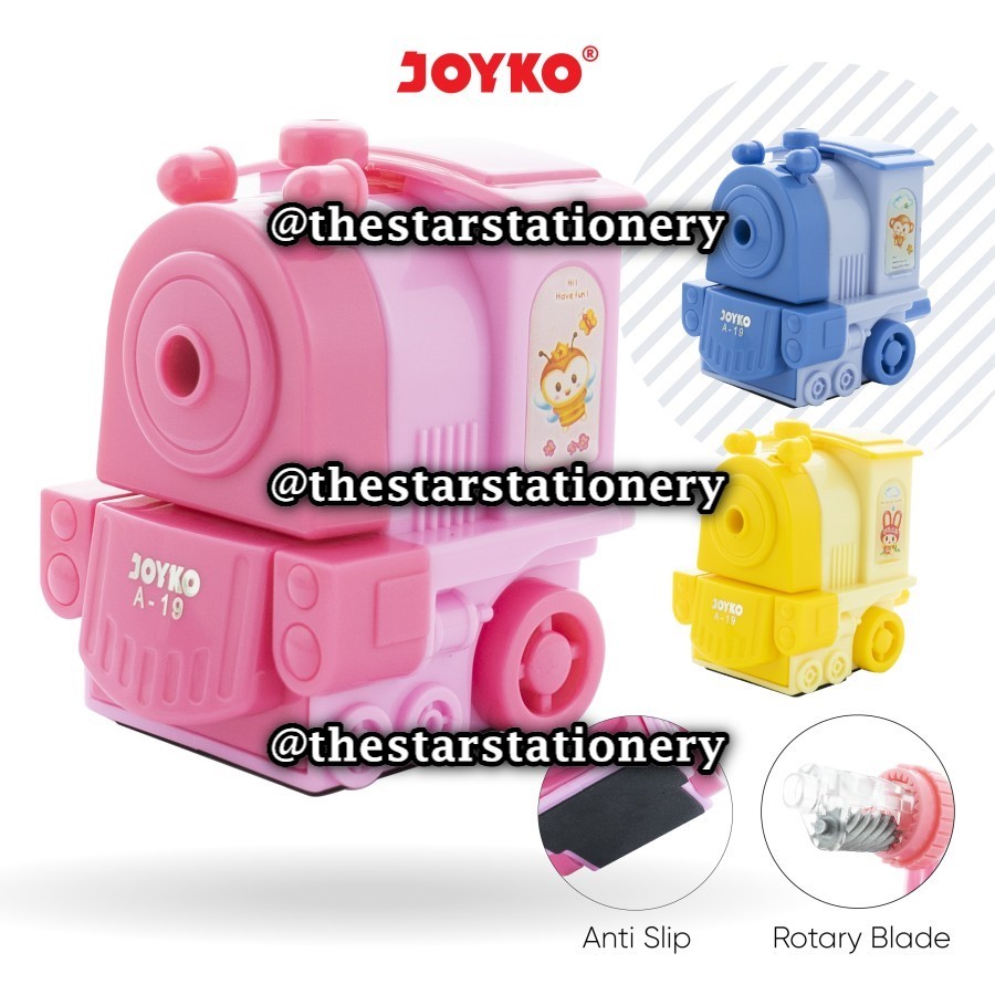 

(1 Biji) GROSIR Rautan Meja Joyko A-19 Kereta Kecil 10 x 6.6 x 9 cm / Rautan Putar Joyko A 19