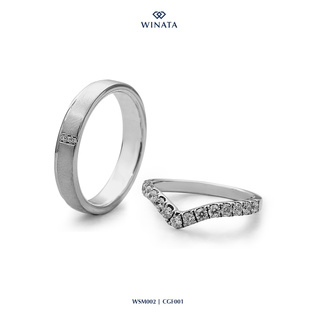 Winata Jewelry - Cincin Nikah Kawin Couple Perak