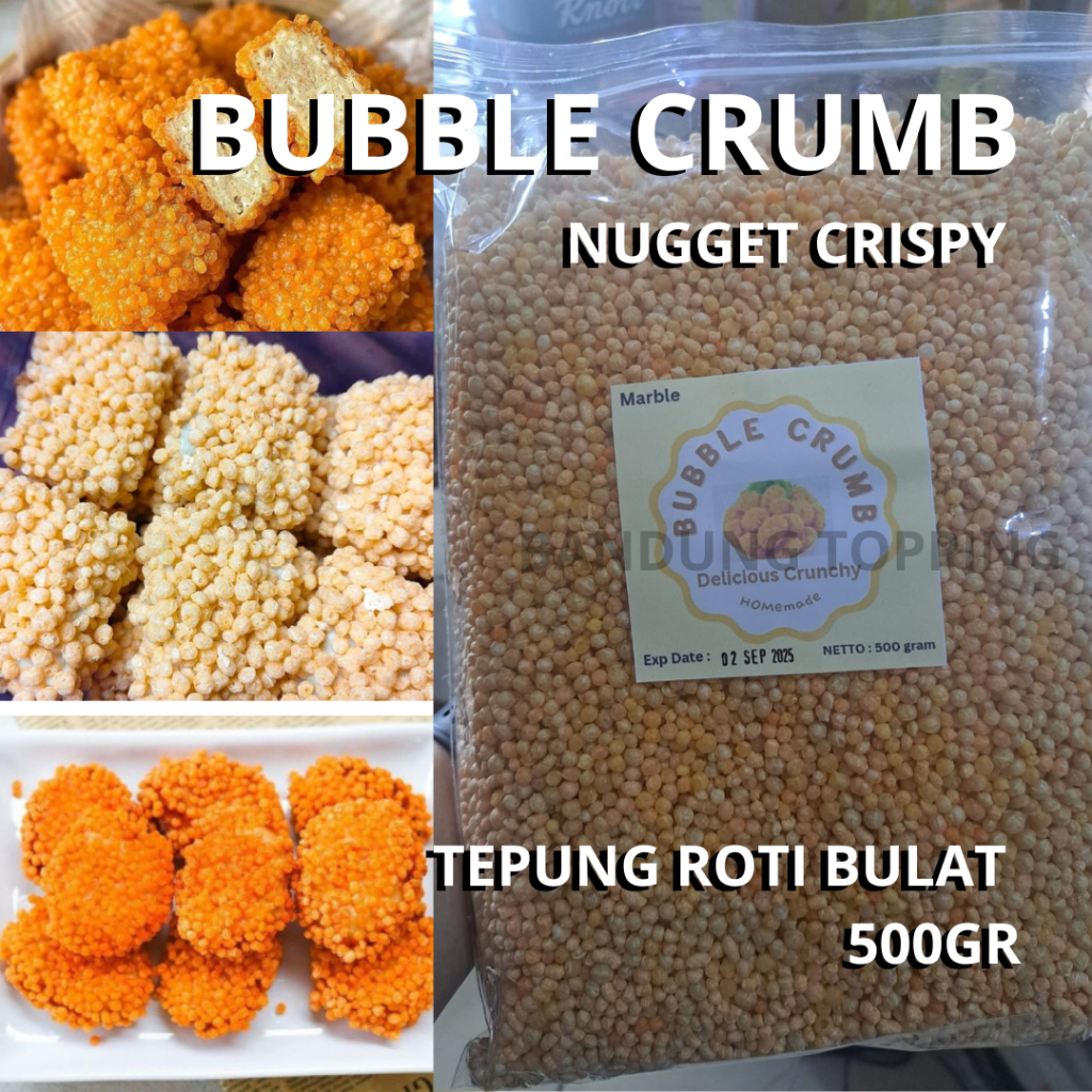 

Bubble Crumb Crispy Nugget / Naget Tepung Roti Bulat 500 gram