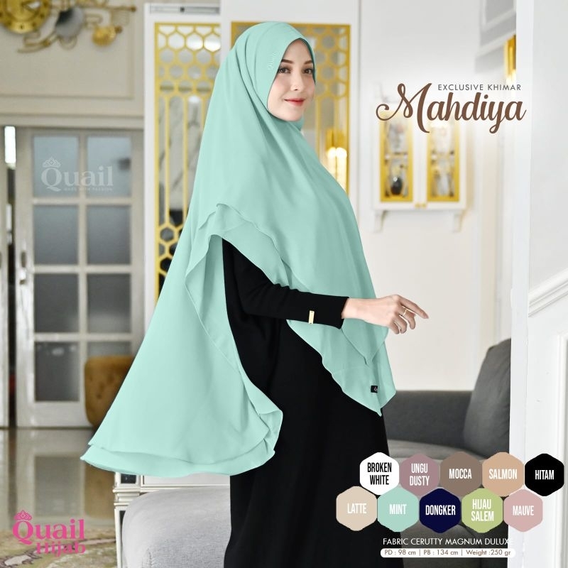 Khimar Mahdiya by Quail Hijab | Hijab Jumbo | Hijab Ceruty