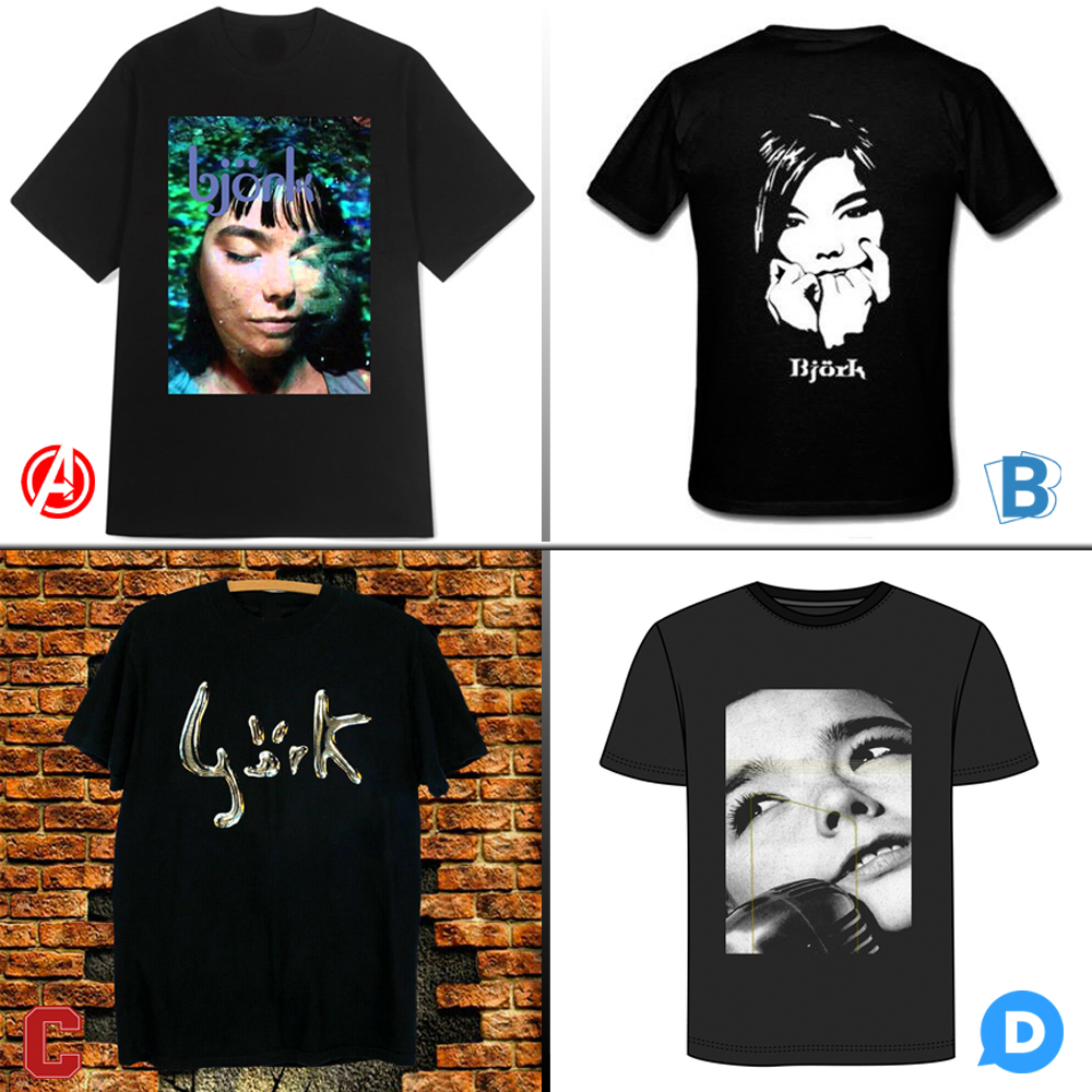 BJORK Tshirt 100% Cotton