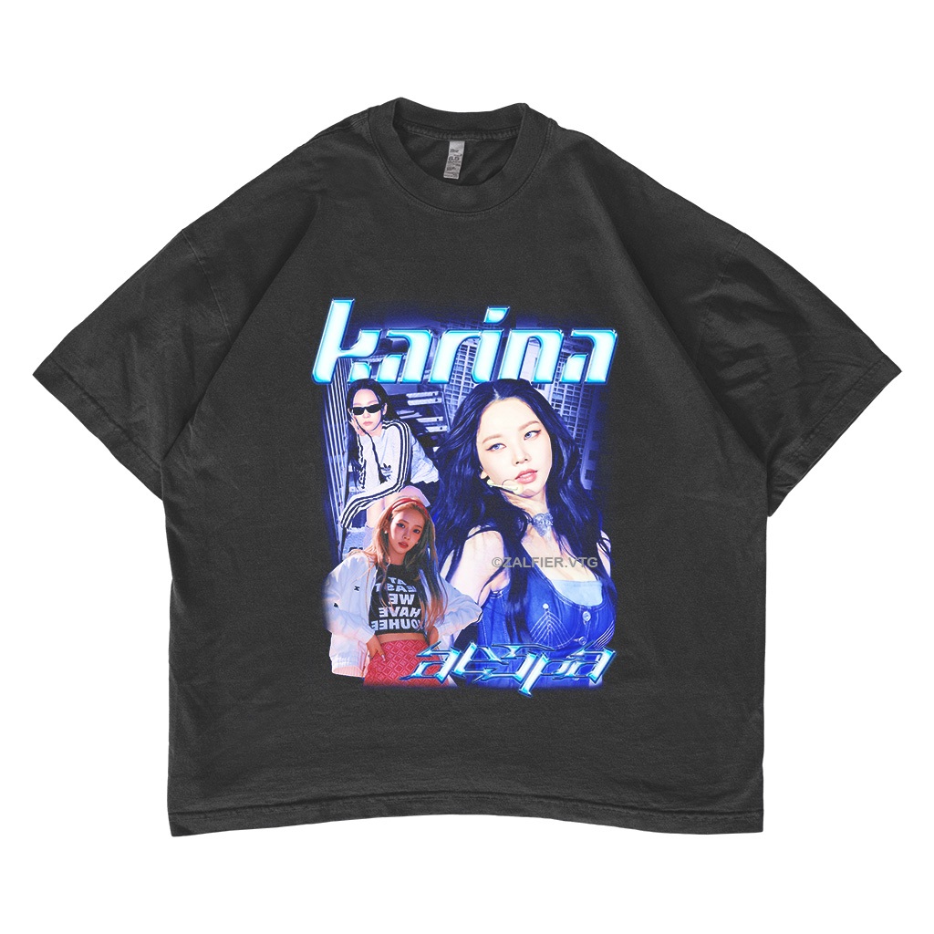 Kaos Aespa Karina - Baju Kpop - Oversized T-shirt