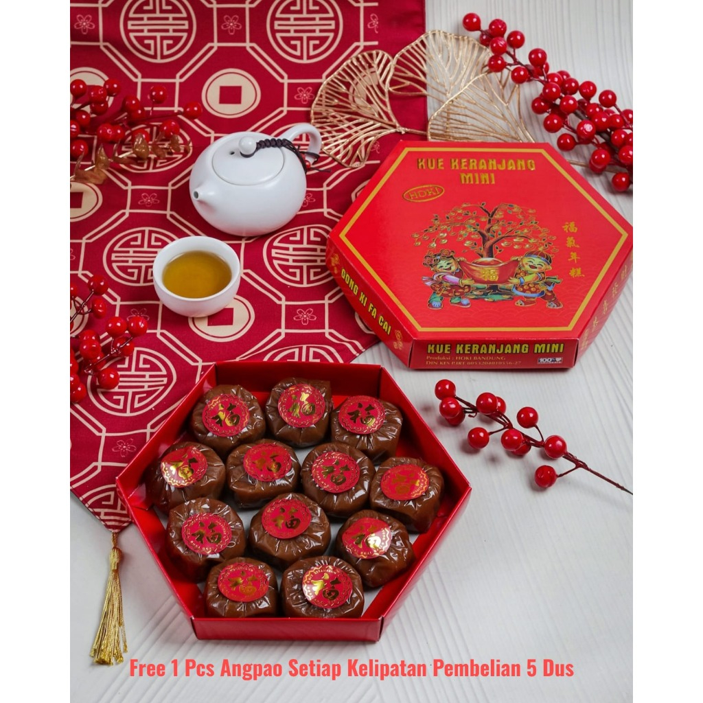 

Kue Keranjang Mini Cap Hoki isi 12 (Dodol Imlek) + Free 1 Pcs Angpao Setiap Kelipatan Pembelian 5 Dus