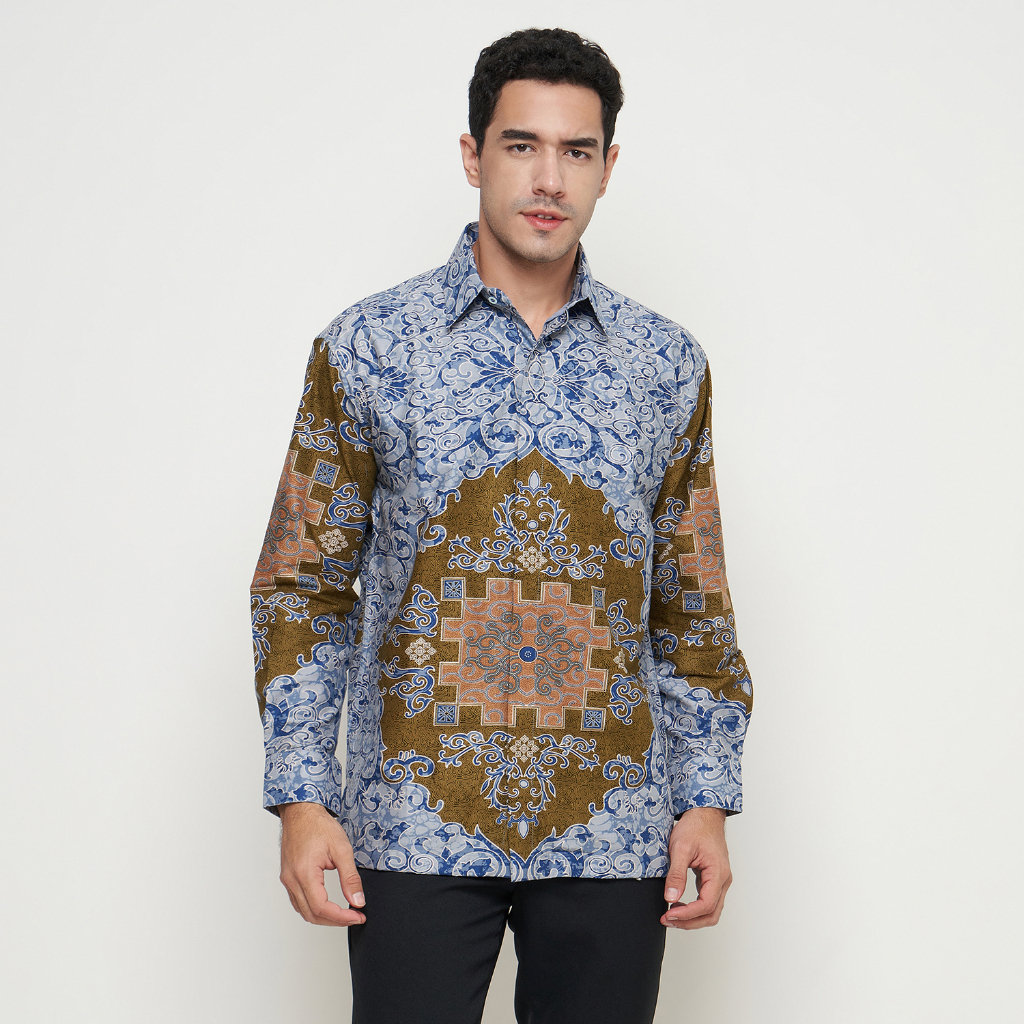[Krisna Wahyu] Batik Pria Katun Lengan Panjang
