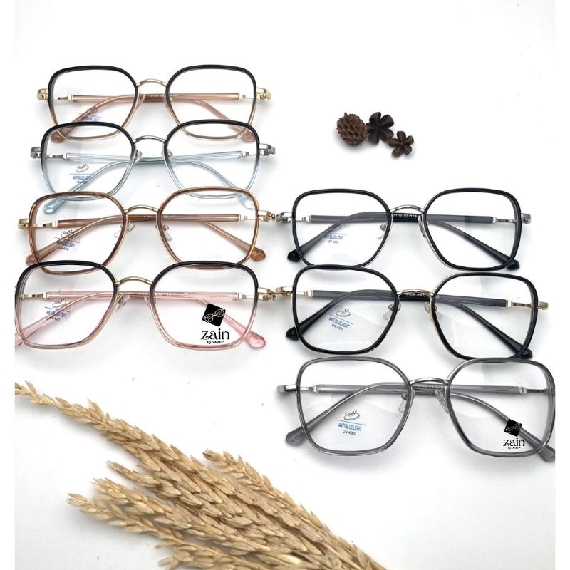 Kacamata Terbaru Kacamata Wanita  Quality Optik /lensa minus/lensa normal/Photocromic/Blueray/Bluecr