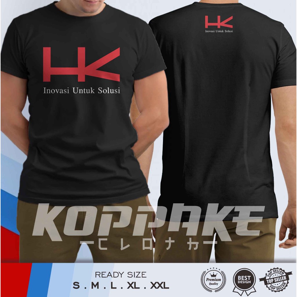 Kaos PT Hutama Karya Logo HK Inovasi Untuk Solusi Baju Perusahaan