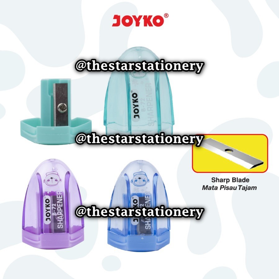 

(1 Biji) Rautan Joyko B-72 1 Lubang / Sharpener Joyko B72 / Ongotan Joyko B 72