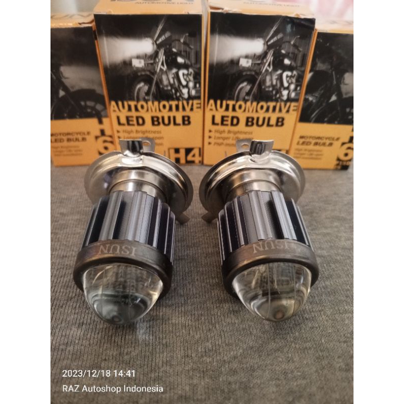 Lampu Utama Mobil H4 BULB Laser Putih - Kuning