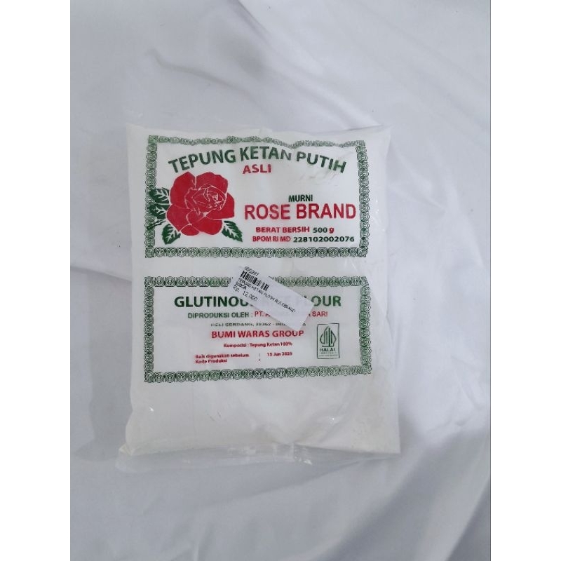 

Tepung Ketan Putih Rosebrand 500gr