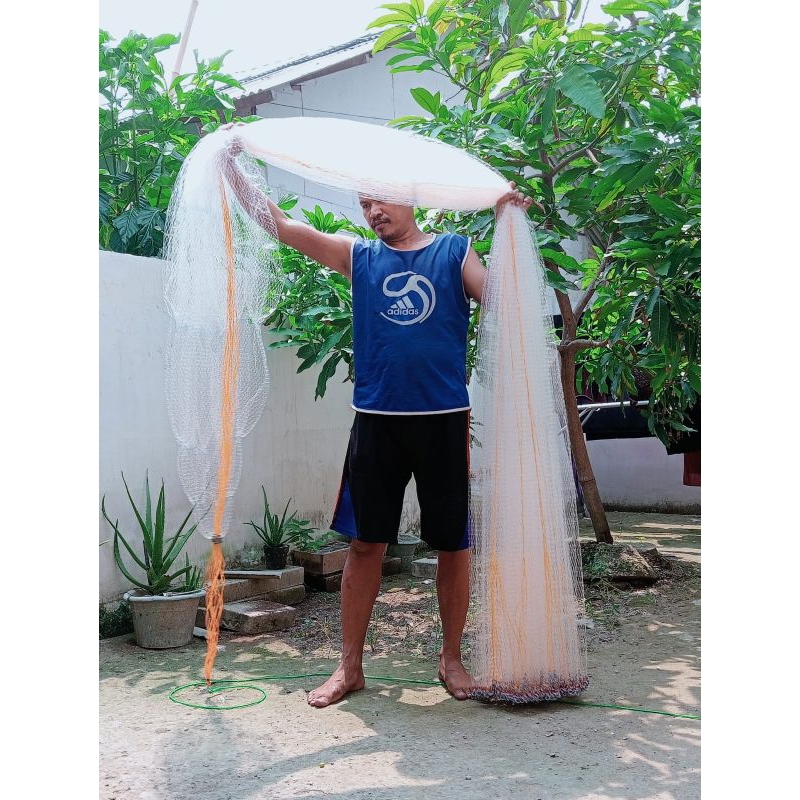 Jala Lempar Jala kepyok 4mtr senar import custom
