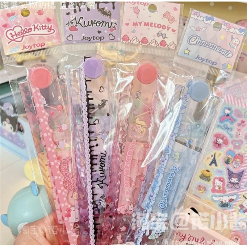 

alat tulis tipex penggaris joytop sanrio dan pinset sanrio