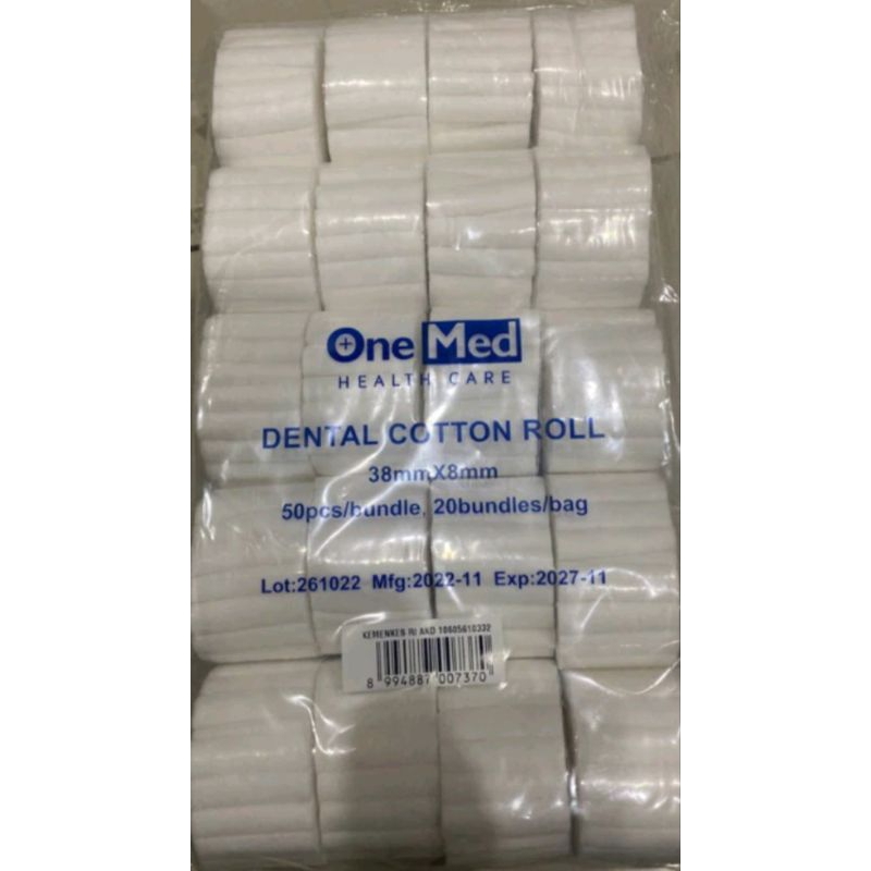 Cotton Roll Dental / Cotton Roll Onemed / Dental Cotton Roll Onemed /cotton Roll isi 1000