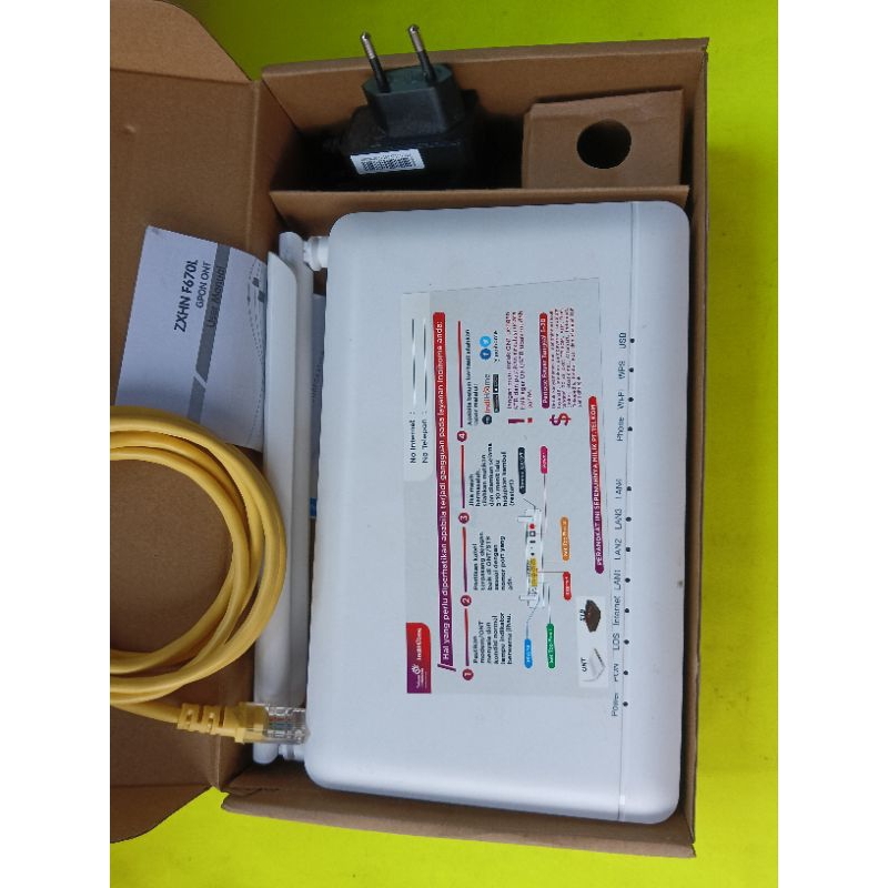 ZTE F670L Modem GPON ONT support Dual band 2.4Ghz 5Ghz wireless