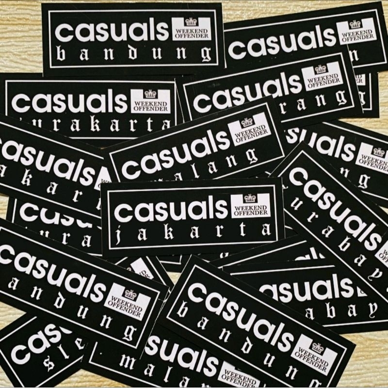 

Sticker Wekeend Offender Casuals City Series