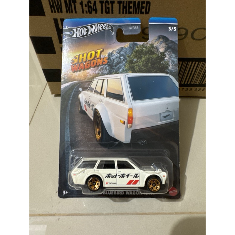 datsun bluebird wagon (510) hotwheels wagon putih gold