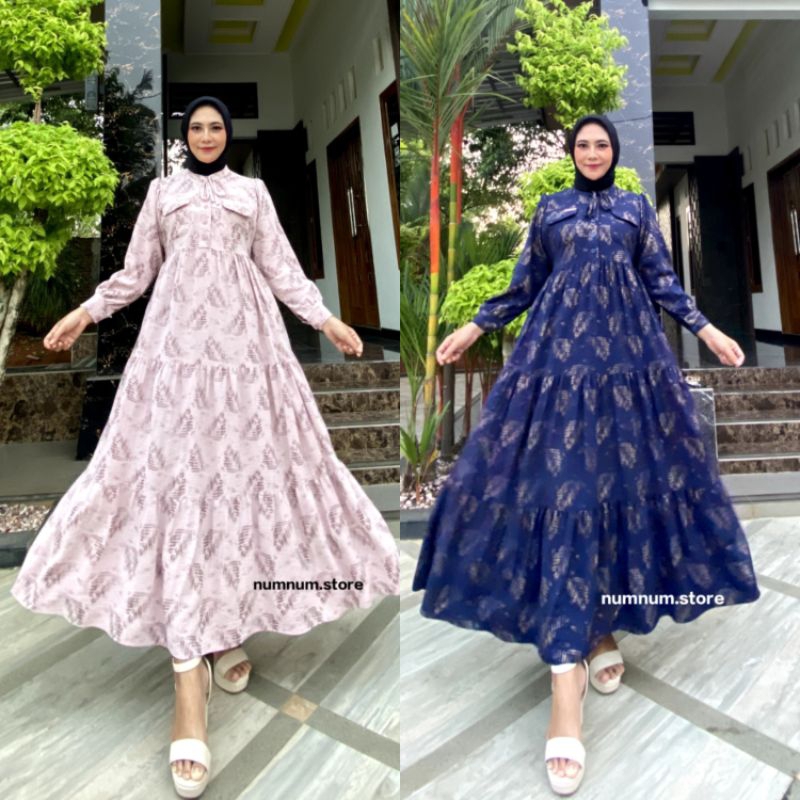 MIDI DRESS EMBOSS ALUNA