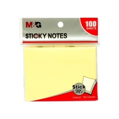 

TBMO M&G 3X4` STICKY NOTES 100S NEON COLOR (25SX4COLOR) 76X102MM - 106223/YS-184