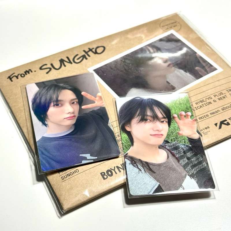 FULLSET SUNGHO LETTER + POB WEVERSE LETTER BOYNEXTDOOR WHY ALBUM OFFICIAL SUNGHO MAUNG SUNGHO HOLO L