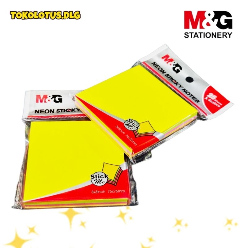 

sticky note neon pembatas M&G 76x76 4 colors