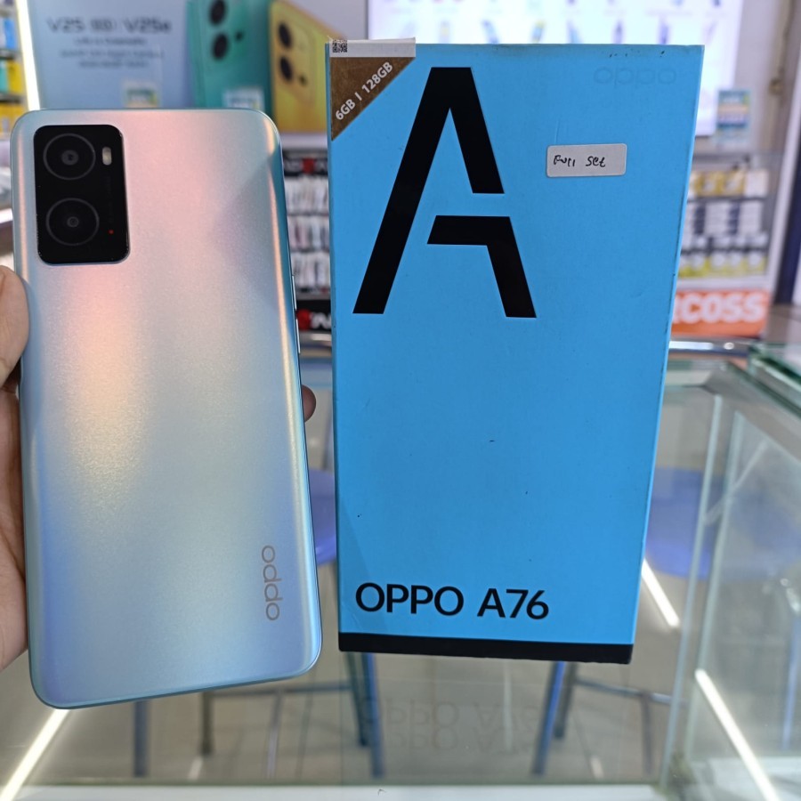 OPPO A76 6 128 6/128 RAM 6GB INTERNAL 128GB SECOND SEKEN MULUS FULL SETT