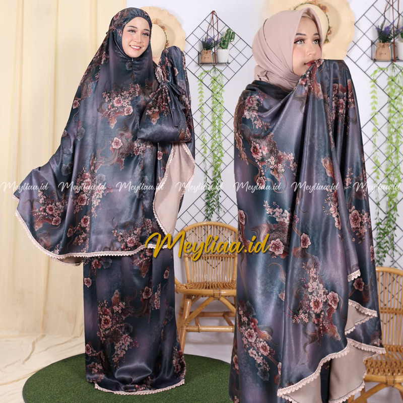 Mukena Santorini Motif / Mukena Santorini Jumbo