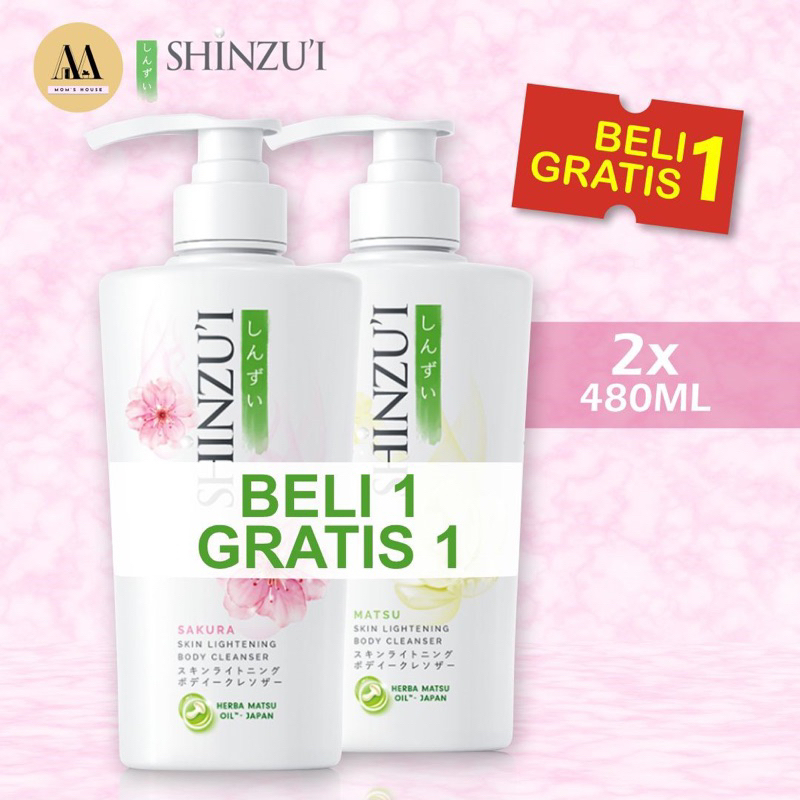 [BELI 1 GRATIS 1] Sabun Cair Pump Shinzui 480ml (PAKET)