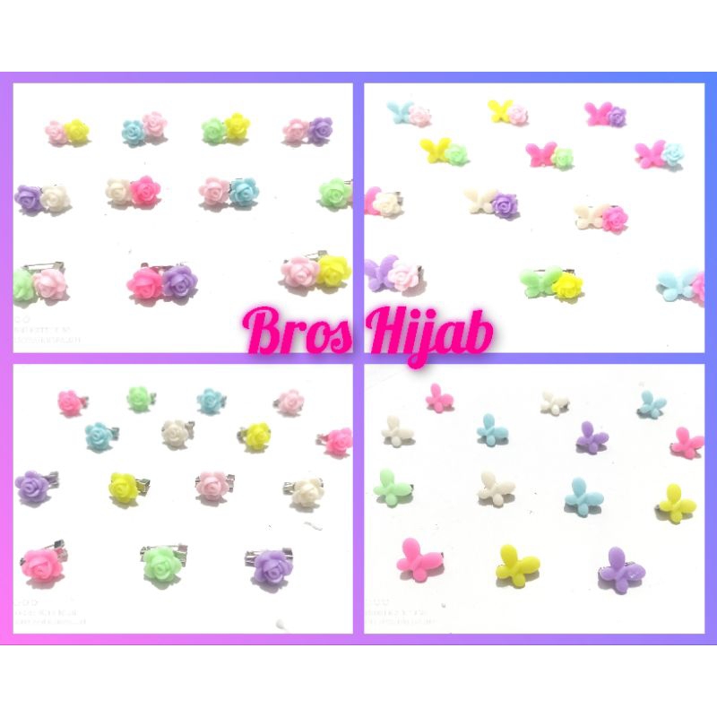Bros hijab Tuspin jilbab  / Bros dagu Bros mini Pin hijab / Bros jilbab Bros kecil Bros bunga mawar