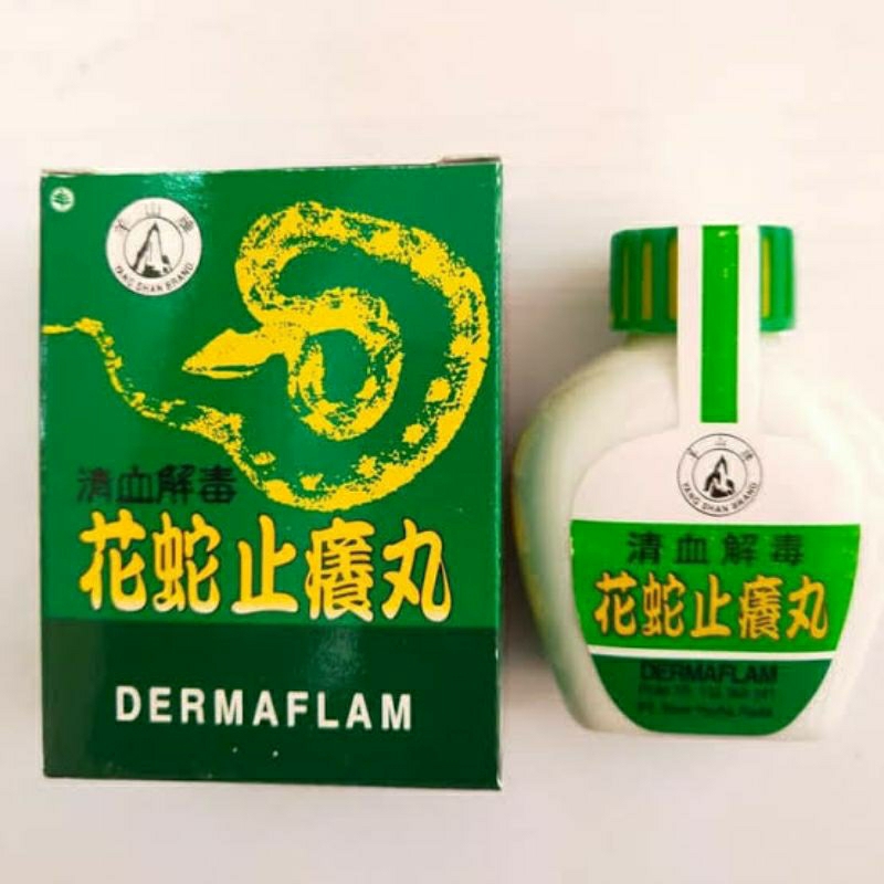 Dermaflam/ Snake itch removing pills obat.gatal