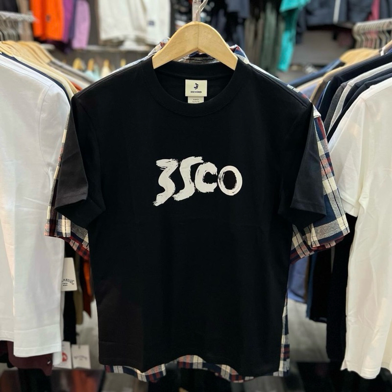 Kaos 3second Pria Original Terbaru Simple Brush Logo