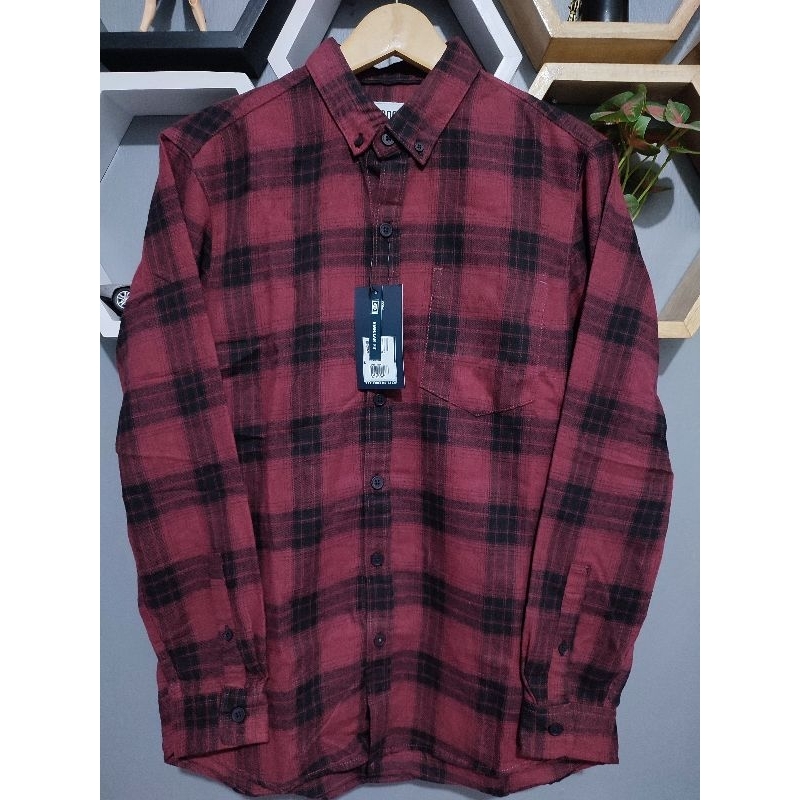 Kemeja Flanel BOMBBOOGIE original