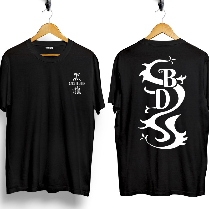 Termurah Baju Kaos Distro TOKYO REVENGERS BLACK DRAGON baju GENG BLACK DRAGON TOKYO REVENGERS  baju 