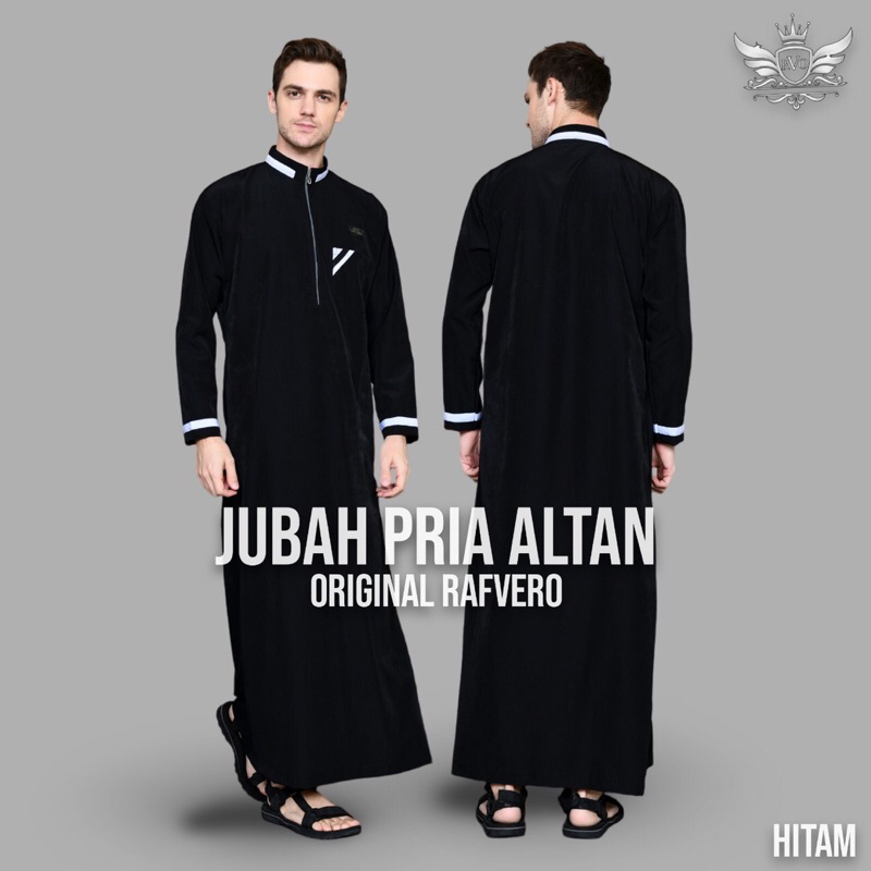 Fashion Muslim Jubah Pria Dewasa Katun Toyobo - Gamis Pria Panjang List Simpel Premium - Jubah Pria